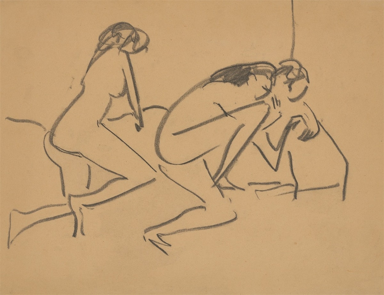 Group of nudes by Ernst Ludwig Kirchner