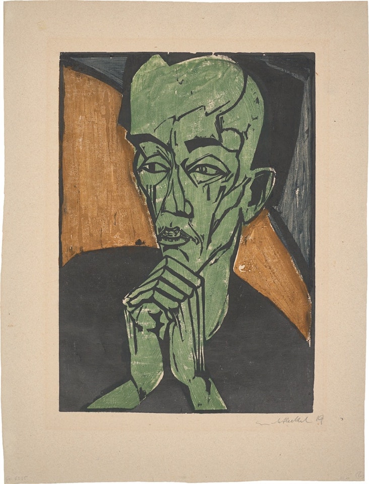 ”Männerbildnis” by Erich Heckel