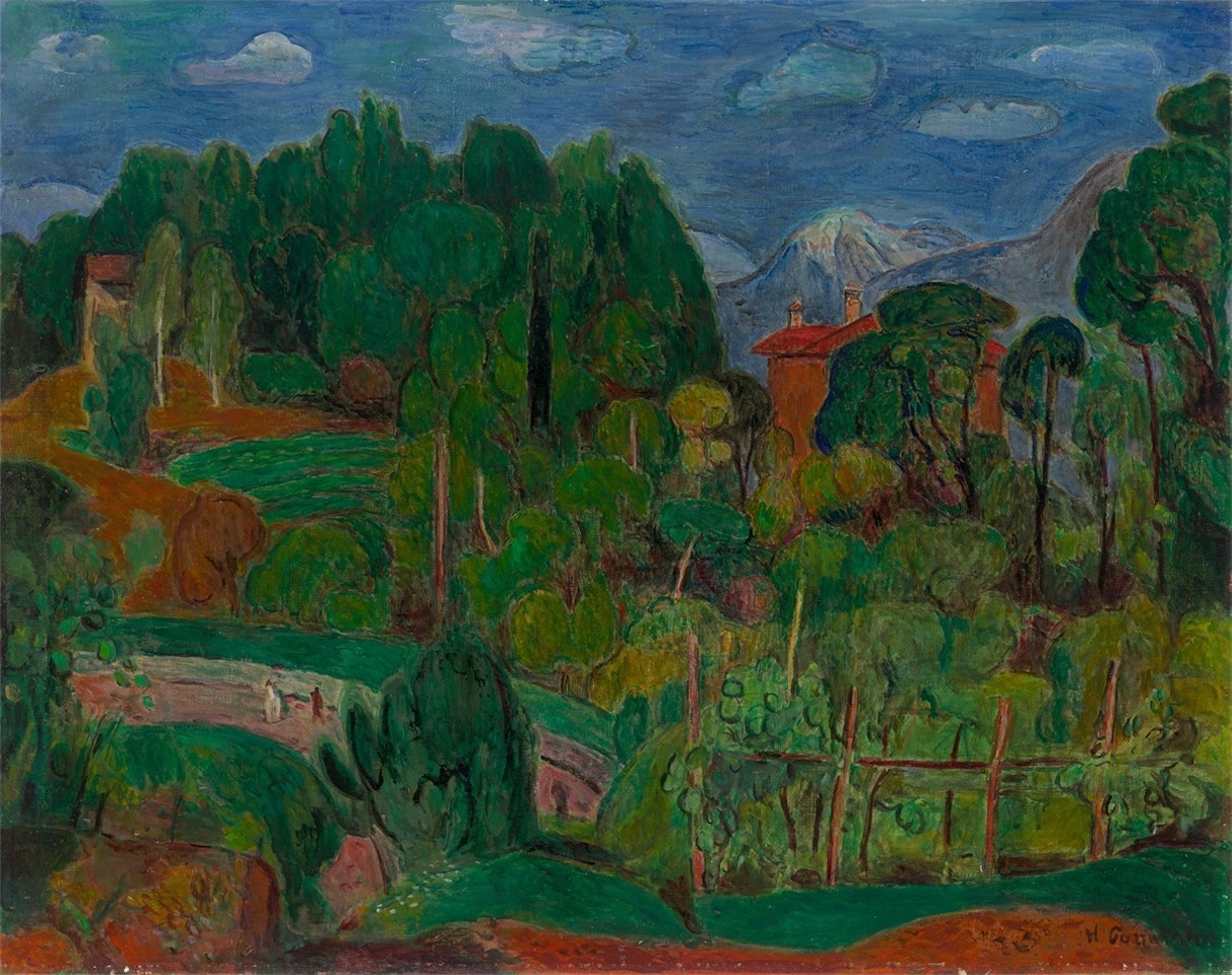 ”Landschaft im Tessin” by Hans Purrmann