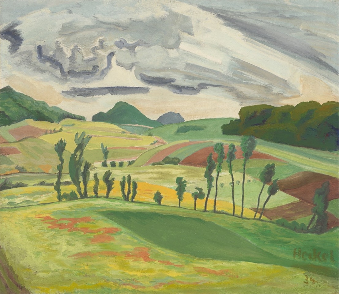 ”Kleine Rhönlandschaft” by Erich Heckel