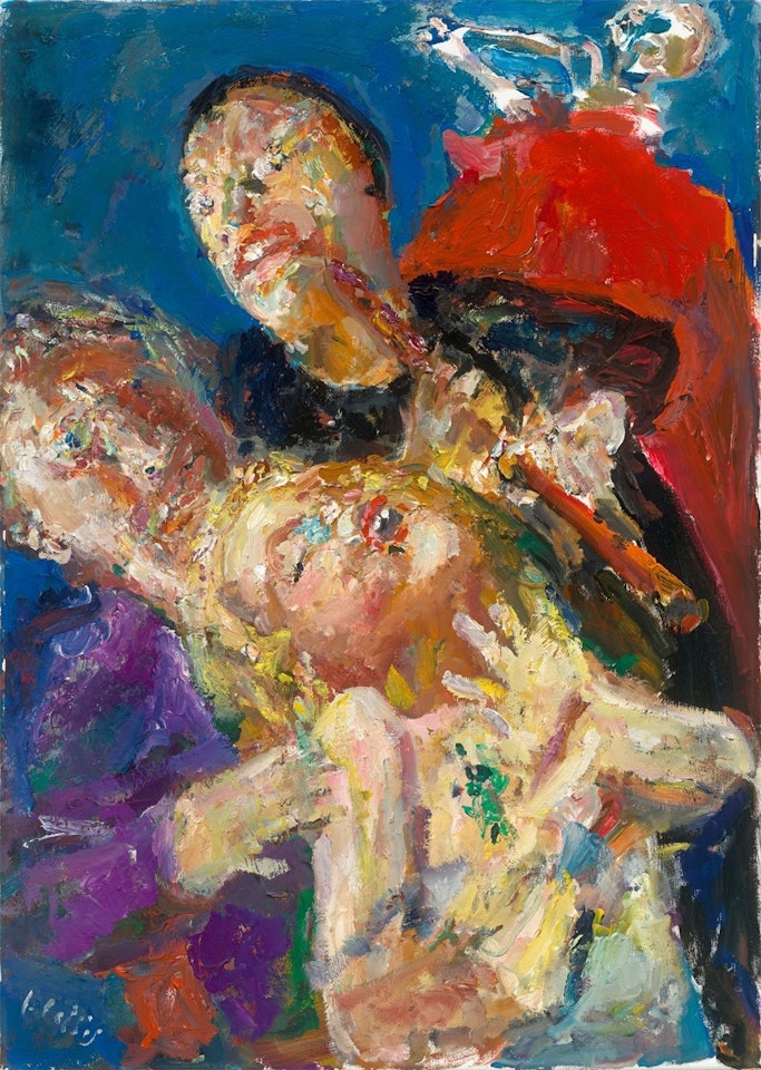Mephisto: ”Und heute Nacht?” Faust: ”Was gehts dich an?” Mephisto: ”Hab ich doch meine Freude dran” by Bernhard Heisig