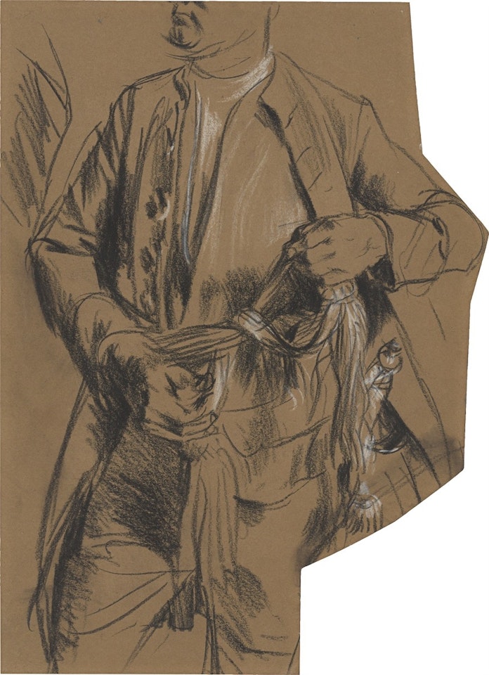 Hans Karl von Winterfeldt, Prussian lieutenant-general (study of a Frederician officer) by Adolph Menzel