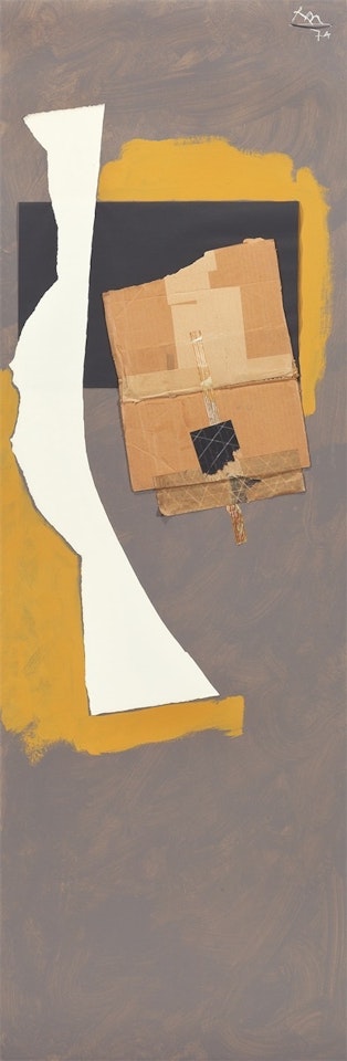 ”In Gray with White Shape” (Collage) by Robert Motherwell