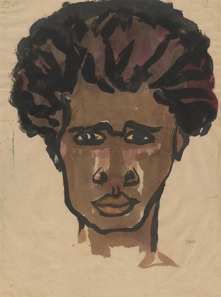 ”Junger Mann aus Papua-Neuguinea” by Emil Nolde