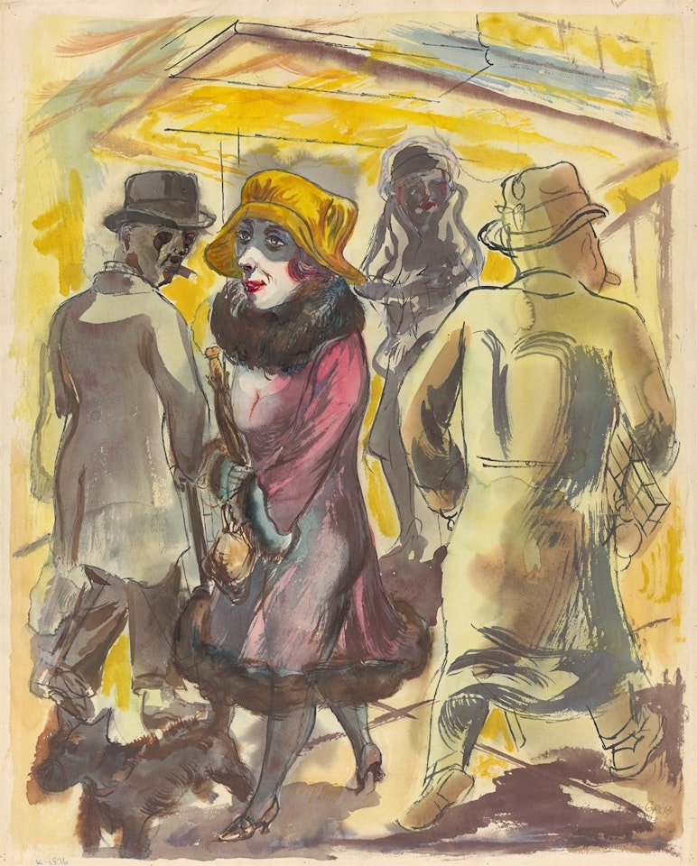”Straßenszene Berlin (Here is no hurry)” by George Grosz