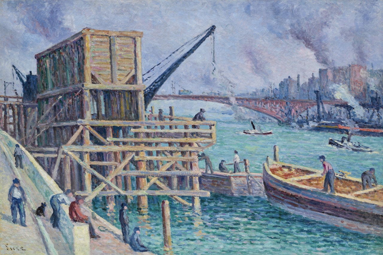 La Seine au Pont Mirabeau by Maximilien Luce
