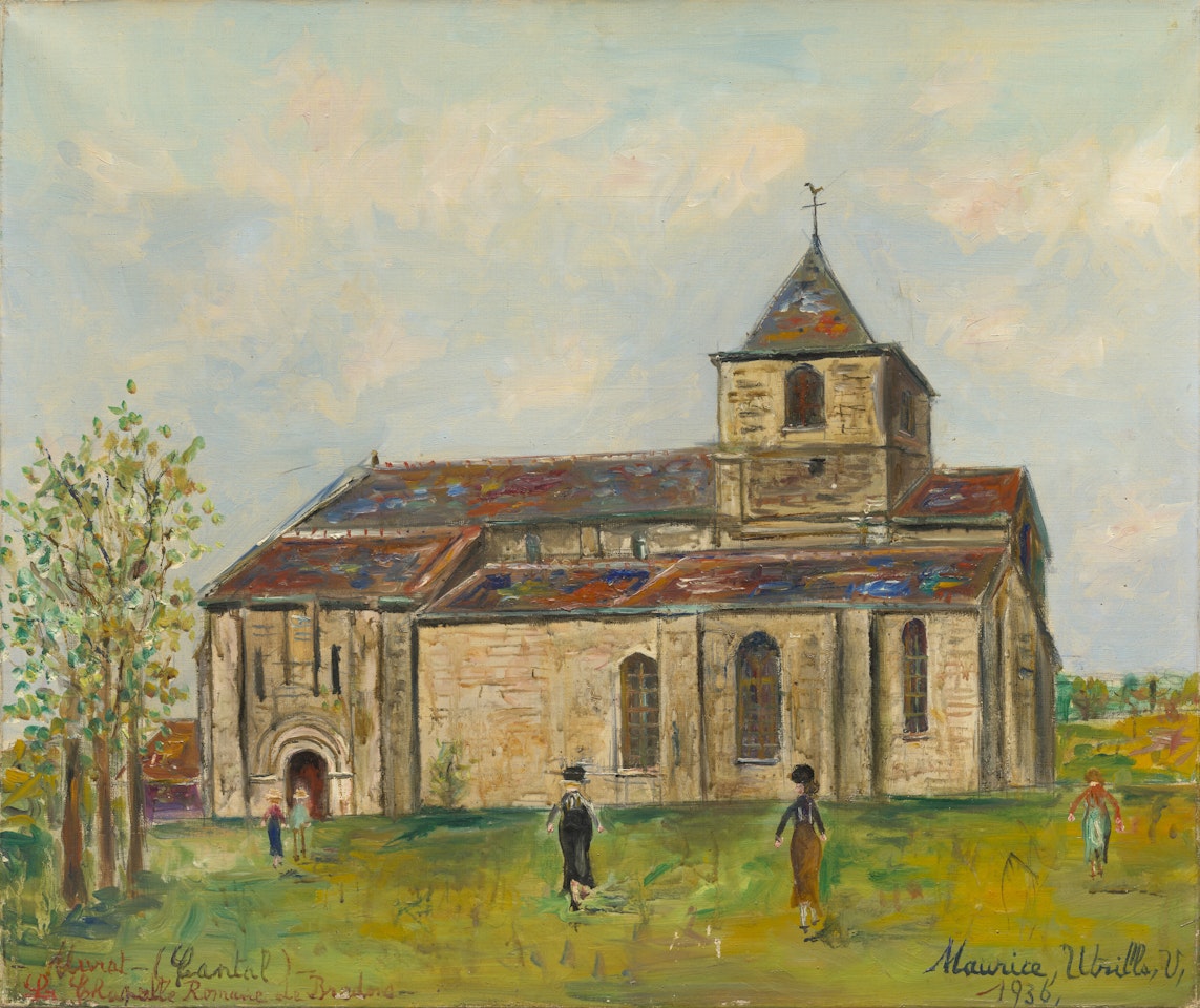 La Chapelle romane de Murat (Cantal) by Maurice Utrillo