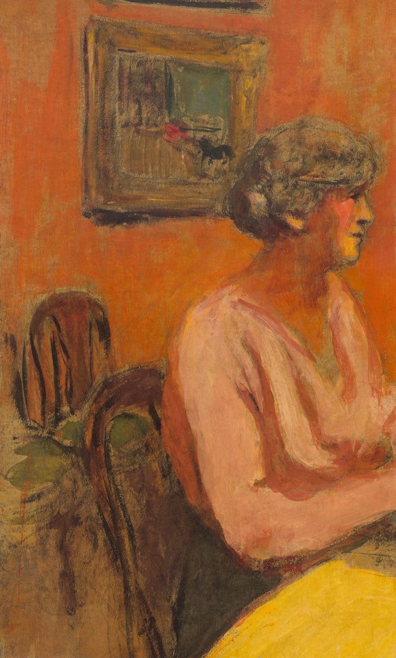 Lucie Hessel dans la salle à manger rue de Naples by Édouard Vuillard
