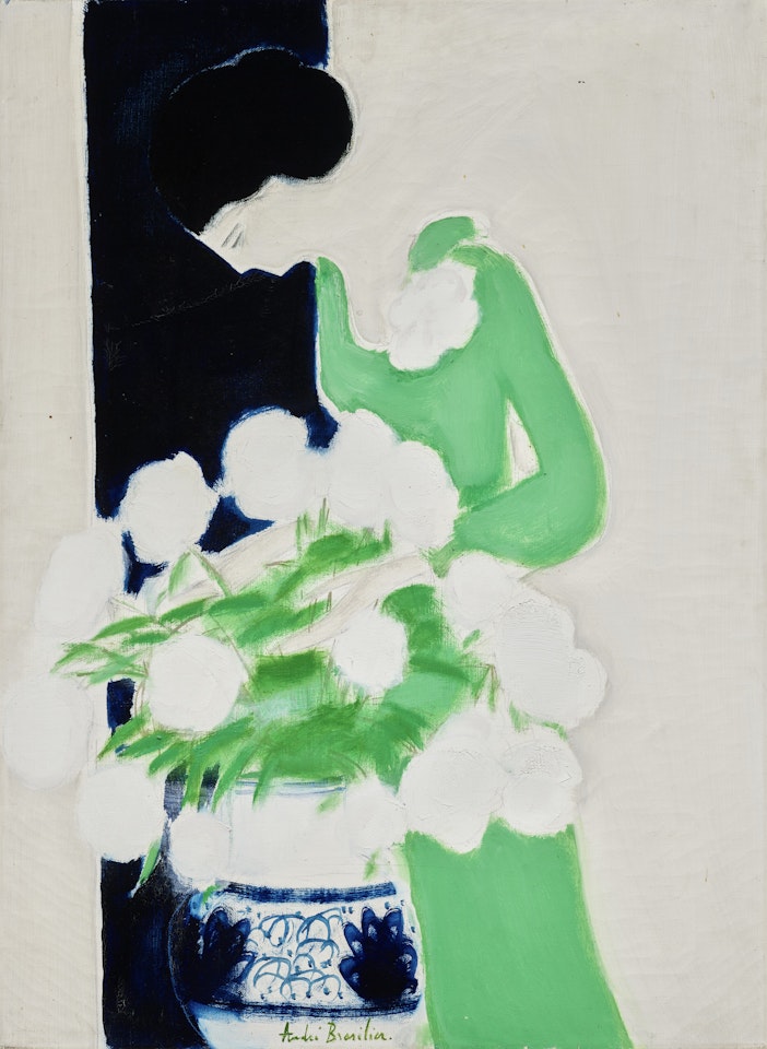 Vision verte ou Portrait de Chantal; Vision verte ou Portrait de Chantal by André Brasilier