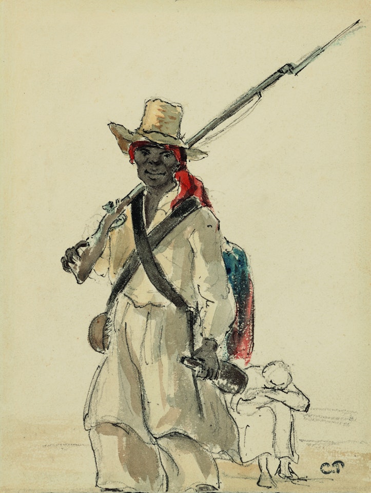 Vénézuélien au fusil by Camille Pissarro