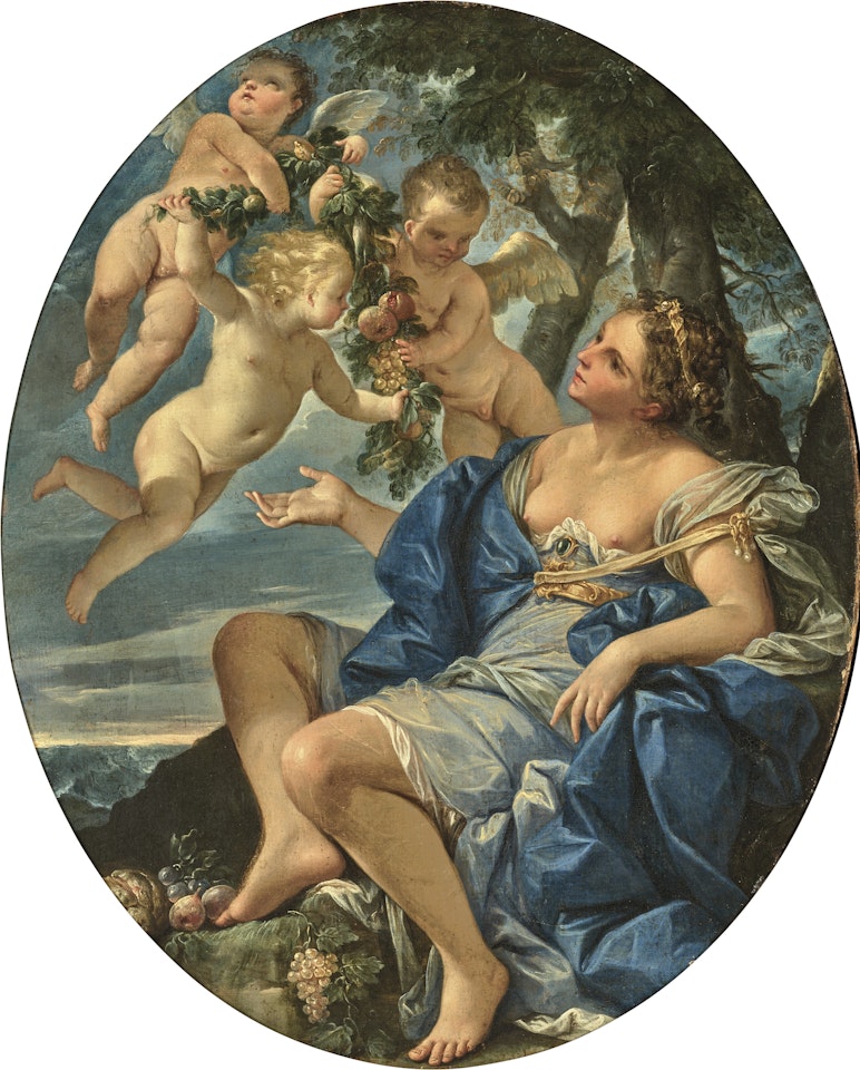 Pomone : allégorie d"été by Giovan Gioseffo Dal Sole