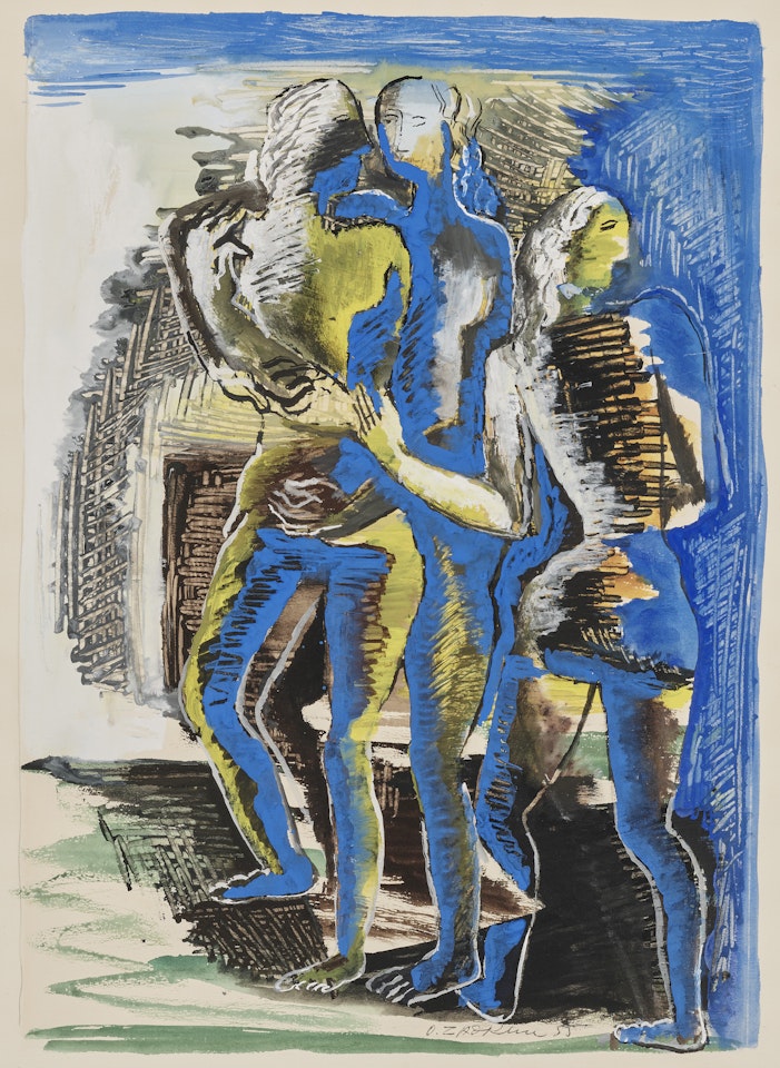 Les Grâces dans le clair de lune by Ossip Zadkine