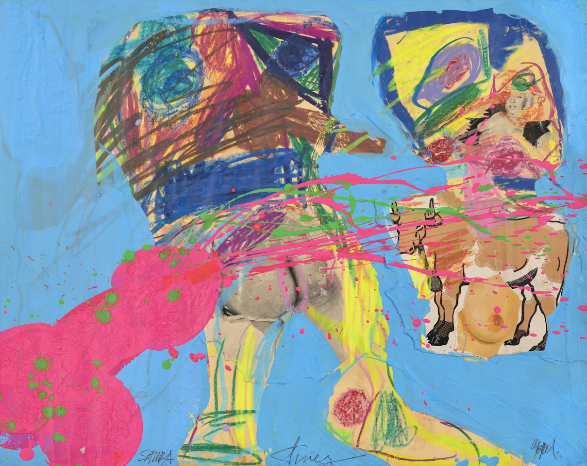 Sans titre (Collaboration Appel, Saura, Ting) by Karel Appel