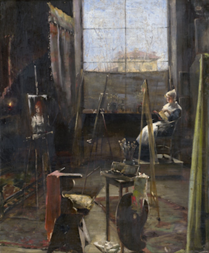 Im Künstleratelier by Dutch School