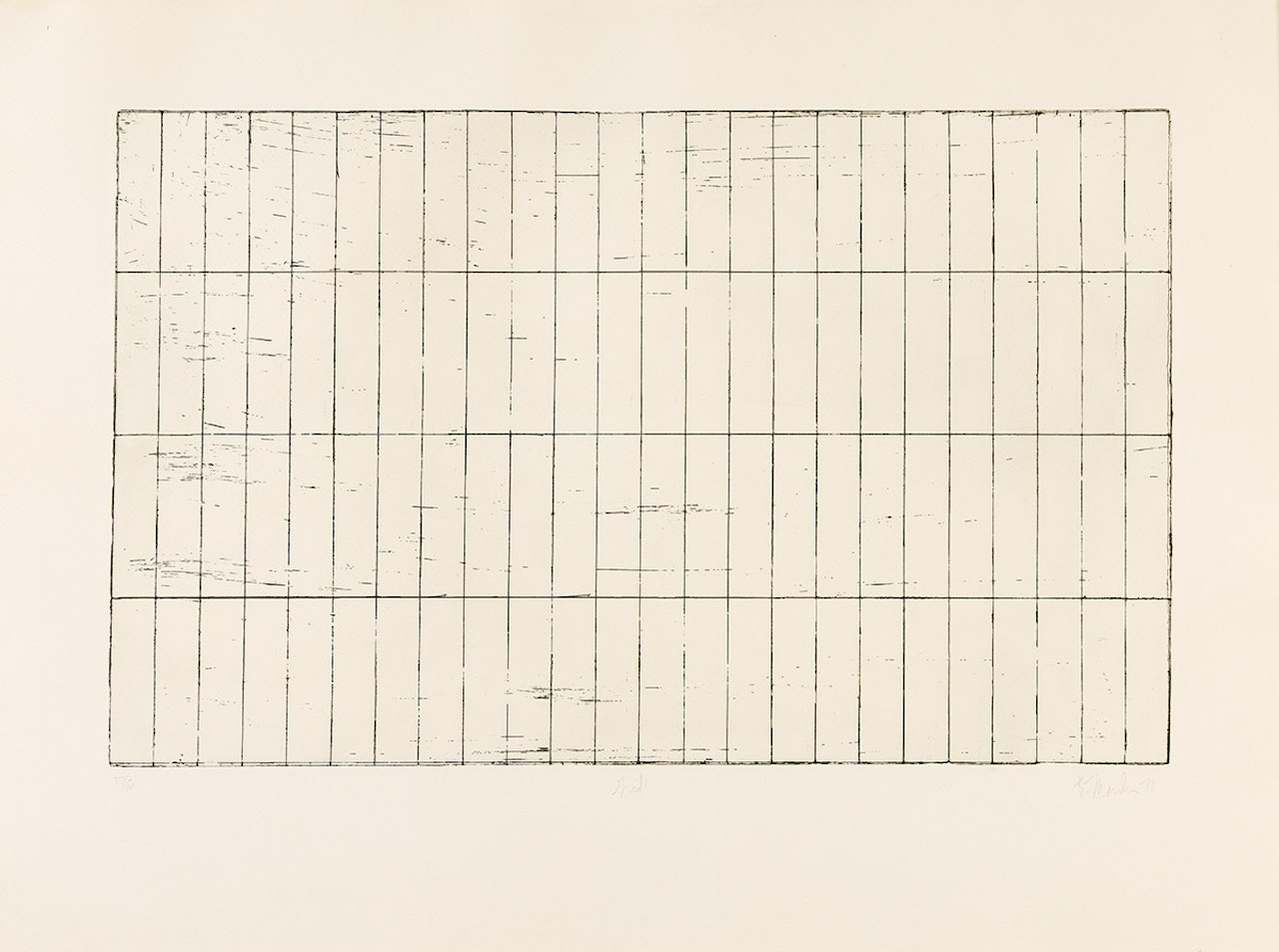 Grid I . by Brice Marden