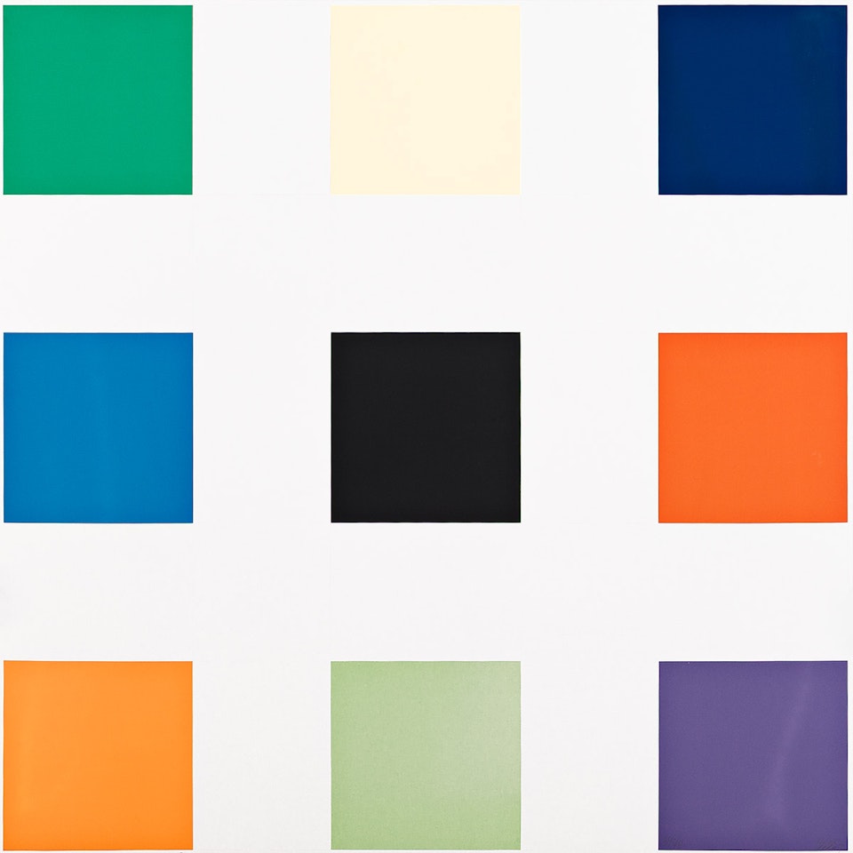 Nine Squares . by Ellsworth Kelly