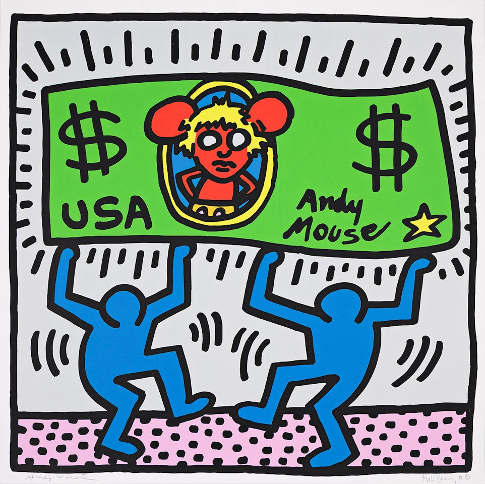 Andy Mouse . by Keith Haring