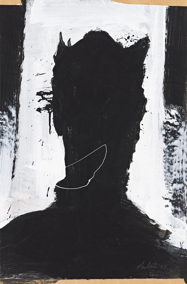 Shadow Head Portrait . by Richard Hambleton