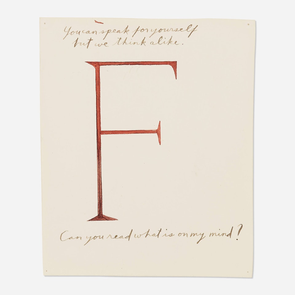 No title (You can speak for yourself but we think alike...) by Raymond Pettibon