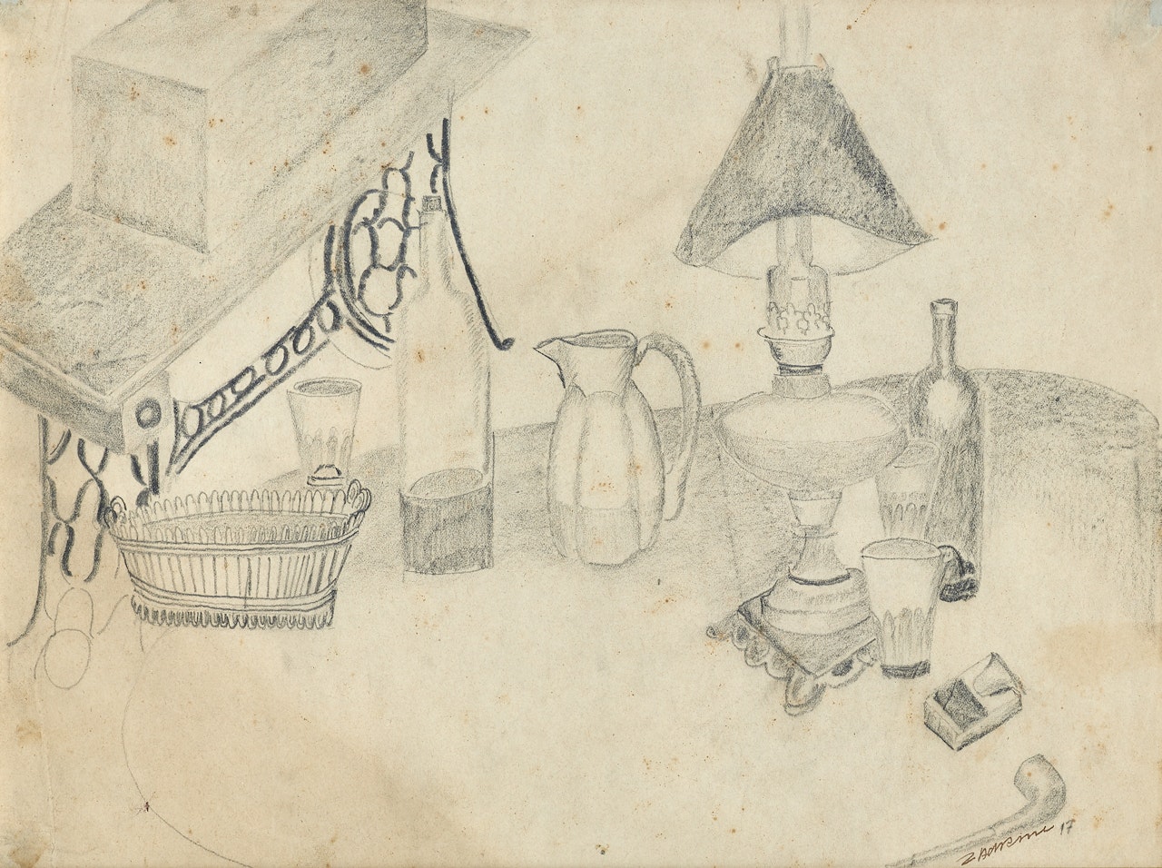 Nature morte à la machine à coudre by Ossip Zadkine