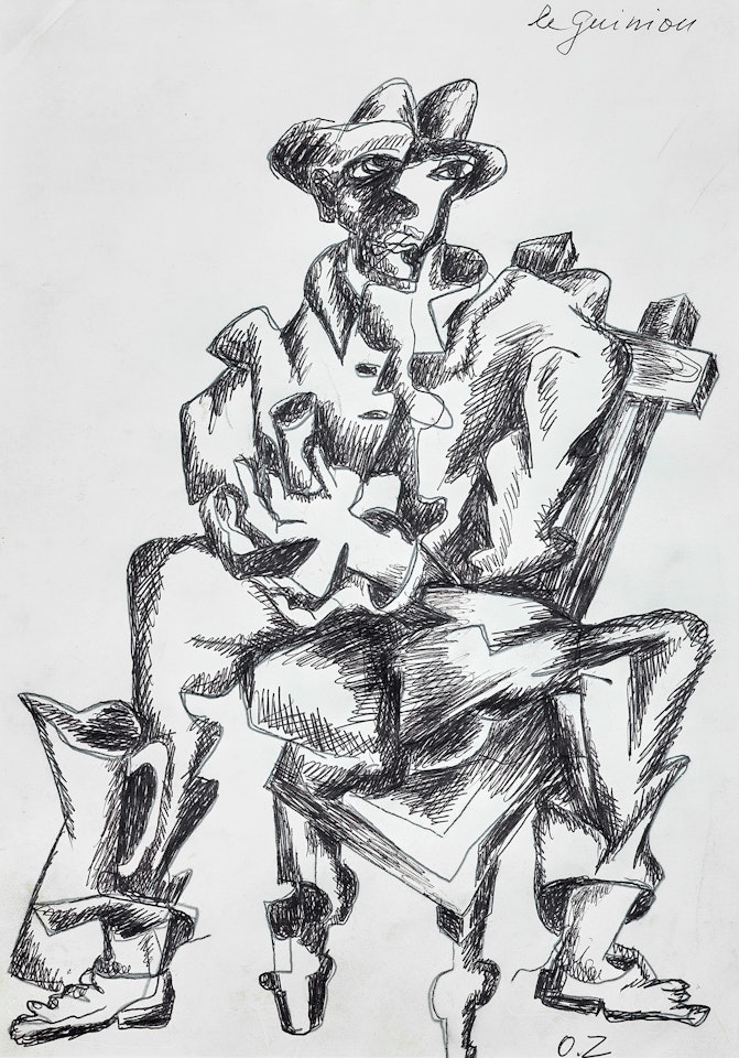 Ensemble de deux œuvres sur papier by Ossip Zadkine