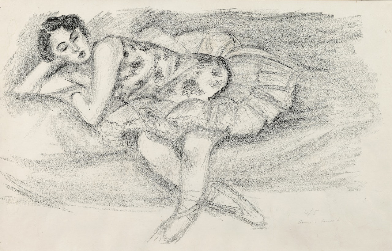 Danseuse au Divan pliée en deux by Henri Matisse