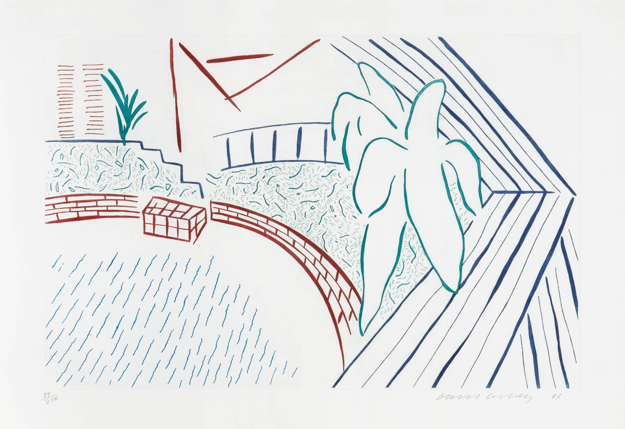 My Pool and Terrace : Eight by Eight to Celebrate the Temporary Contemporary by David Hockney