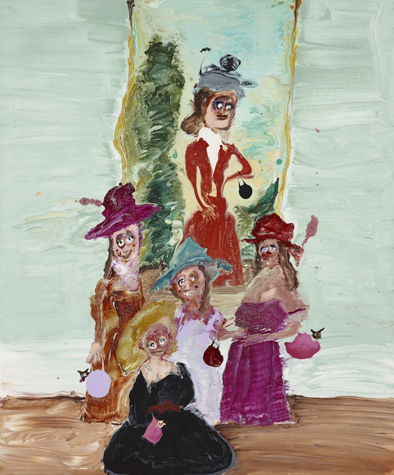 Ladies with Handbags by Genieve Figgis