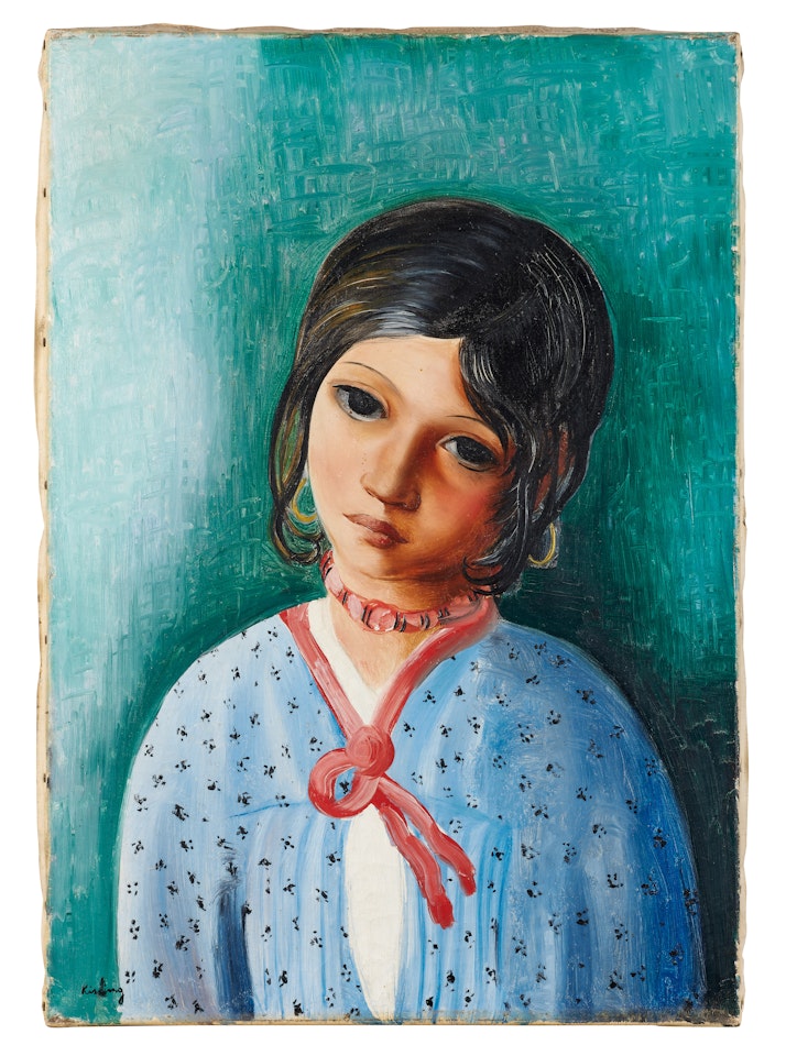 Portrait d"une enfant by Moïse Kisling