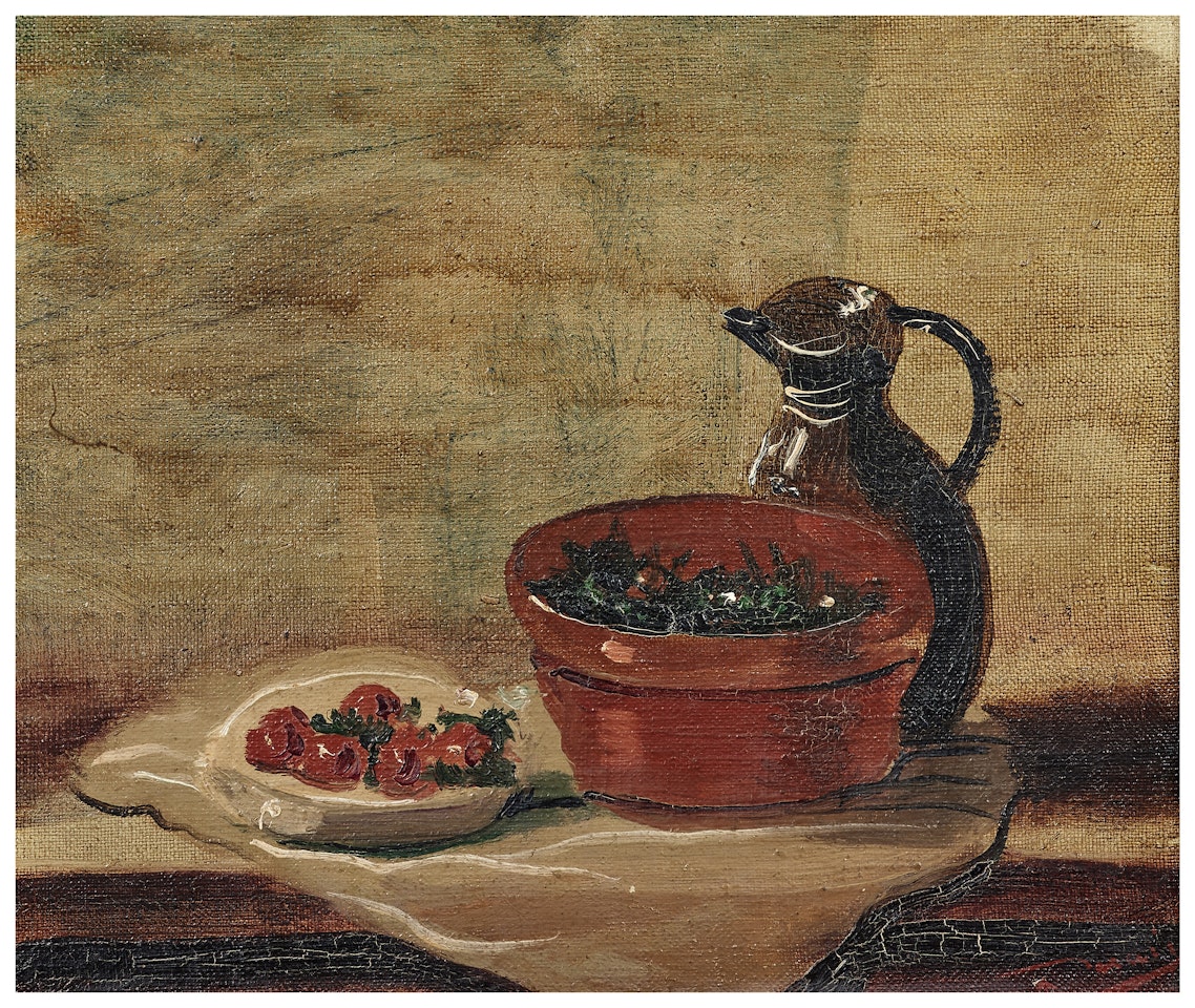 Nature morte, corbeille et pichet by Andre Derain