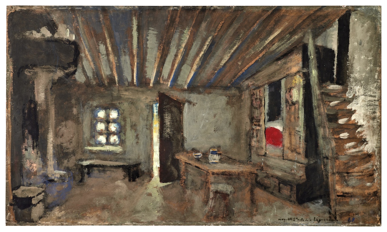 Intérieur d"auberge. Maquette de décor pour "La Lépreuse" by Édouard Vuillard