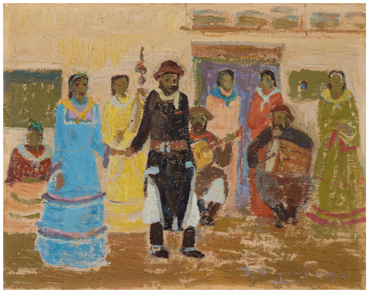 Sacando a bailar by Pedro Figari