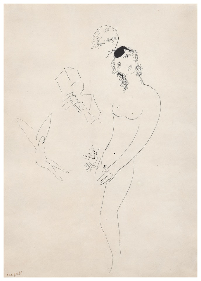 Autour du nu by Marc Chagall