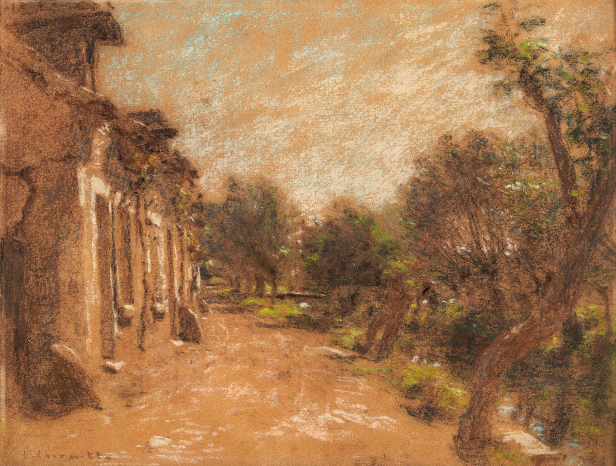 Vue Prise à Saint-Bonnet Près de Bourges by Léon Augustin Lhermitte