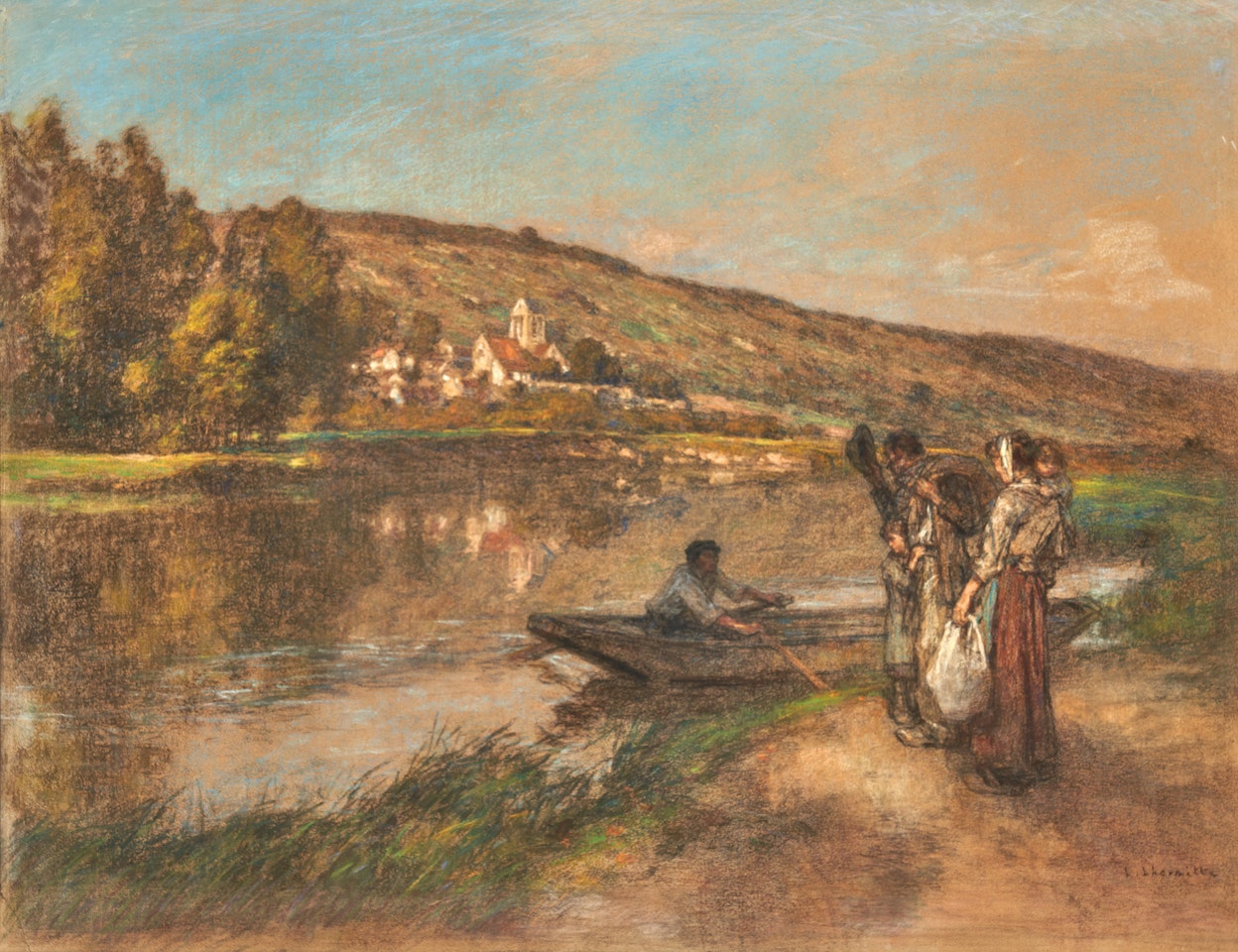 Le Passeur by Léon Augustin Lhermitte
