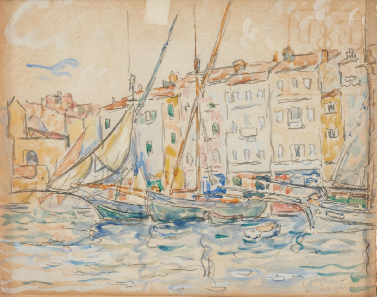 Saint-Tropez, Les Tartanes by Paul Signac