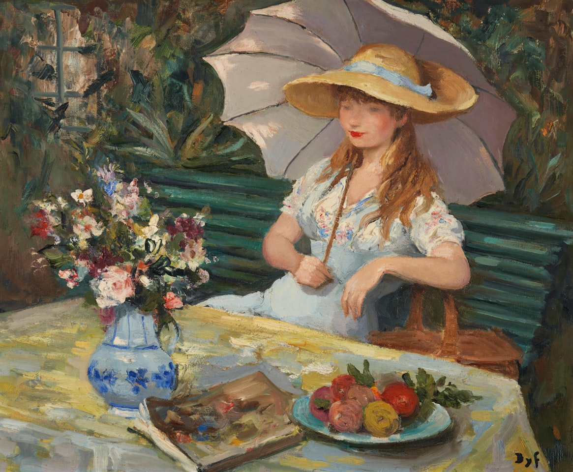 Claudine au Jardin de Bois d"Arcy by Marcel Dyf