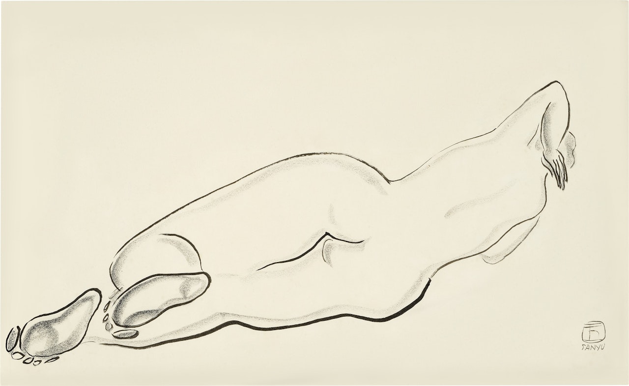 Nu de dos allongé by Sanyu