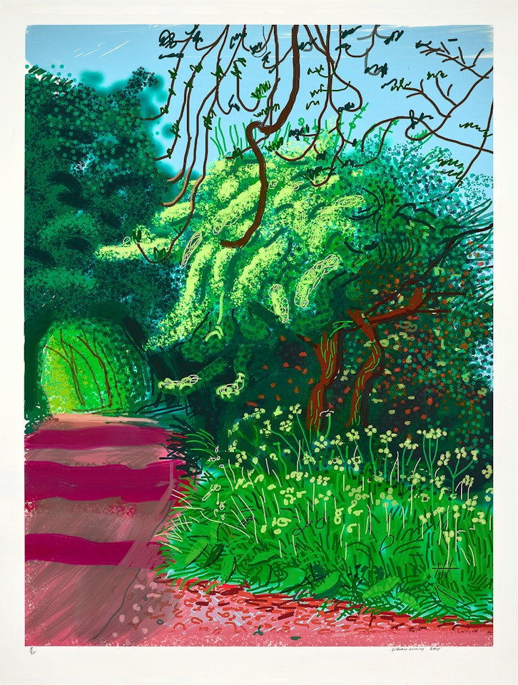 The Arrival of Spring in Woldgate, East Yorkshire in 2011 (twenty eleven) - 14 May by David Hockney