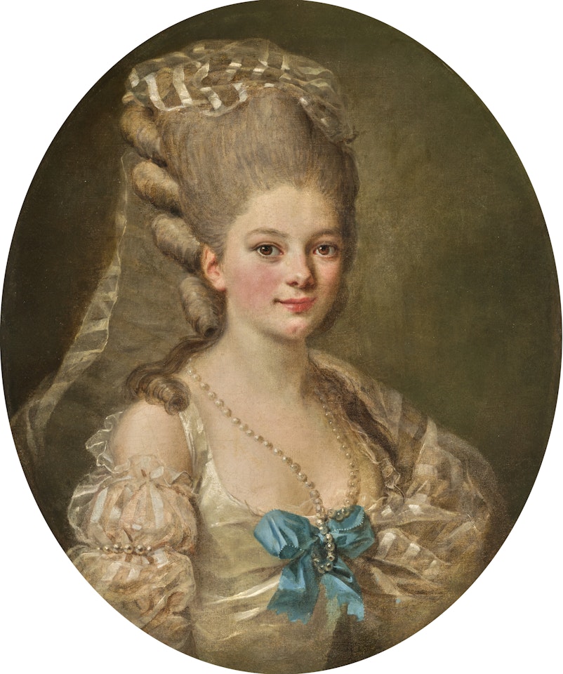 Portrait d"une femme, à mi-corps by French School