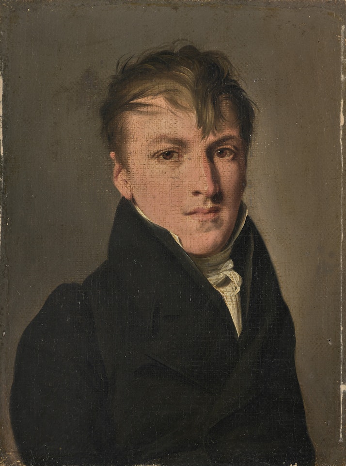 Portrait d"un jeune homme à l"habit noir by Louis-Leopold Boilly