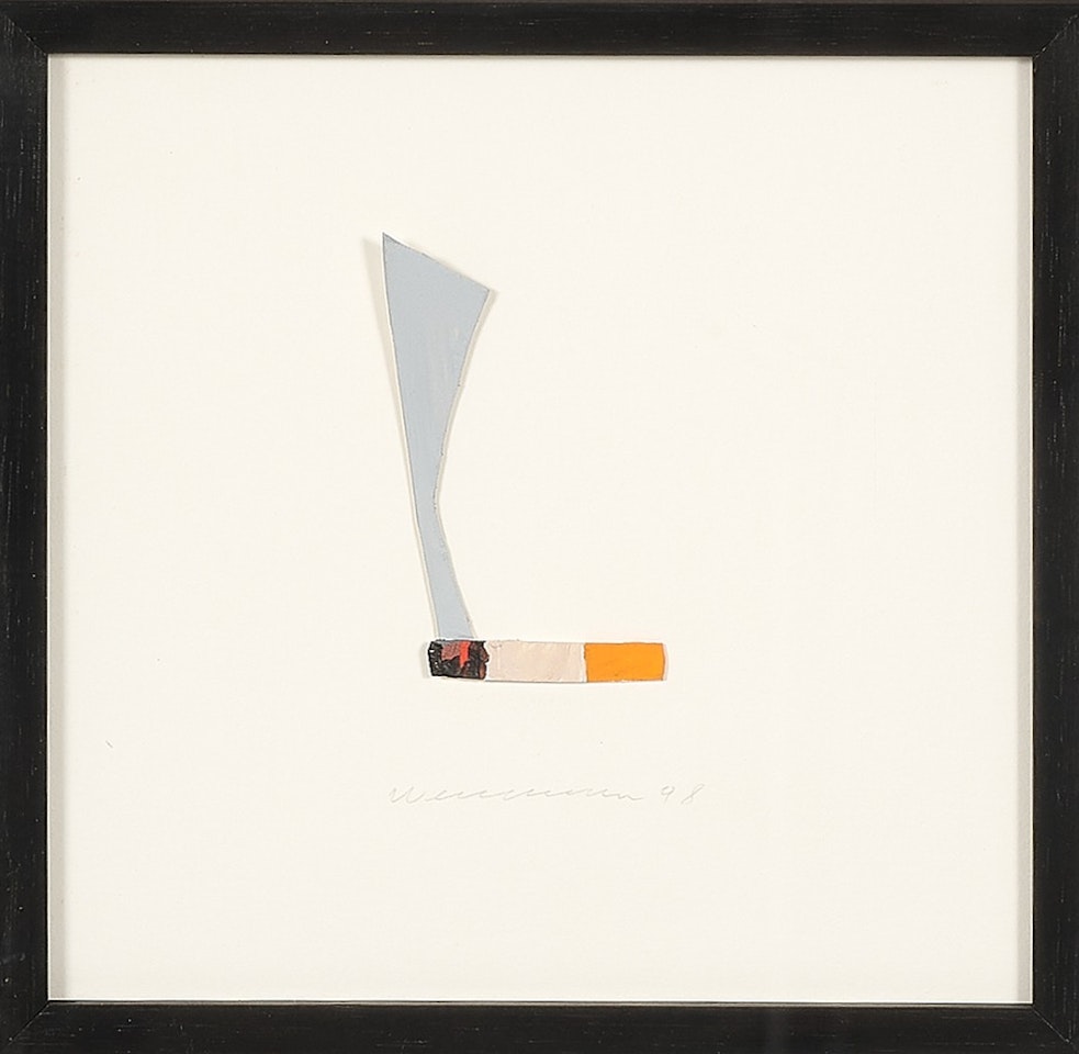 Smoking cigarette by Tom Wesselmann