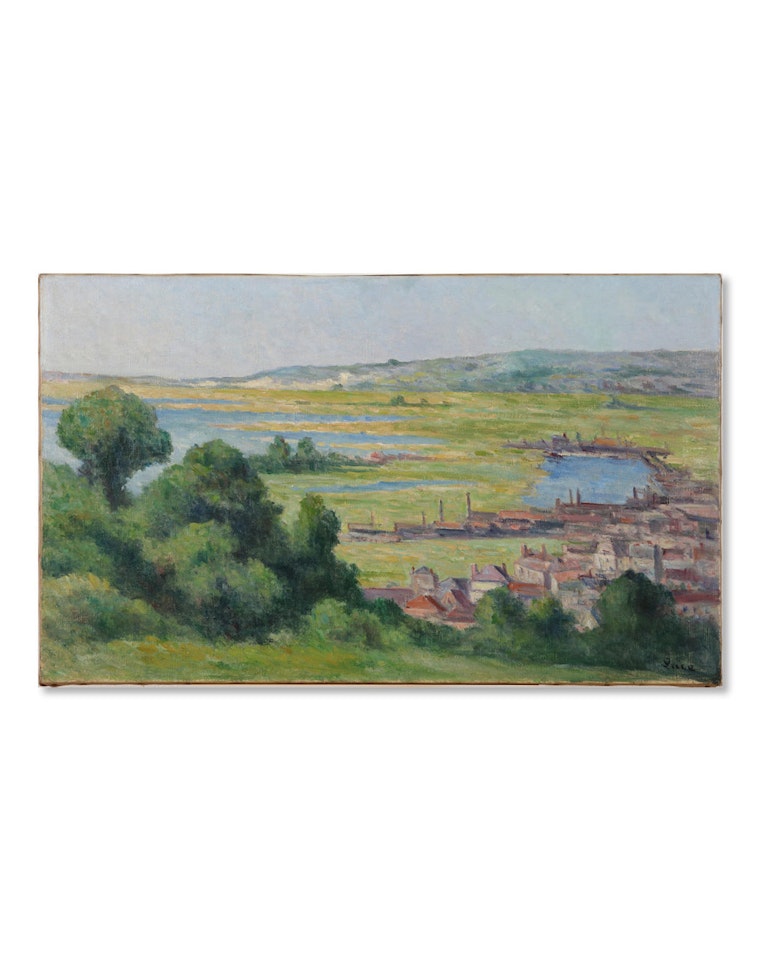 Environs de Honfleur, les usines by Maximilien Luce