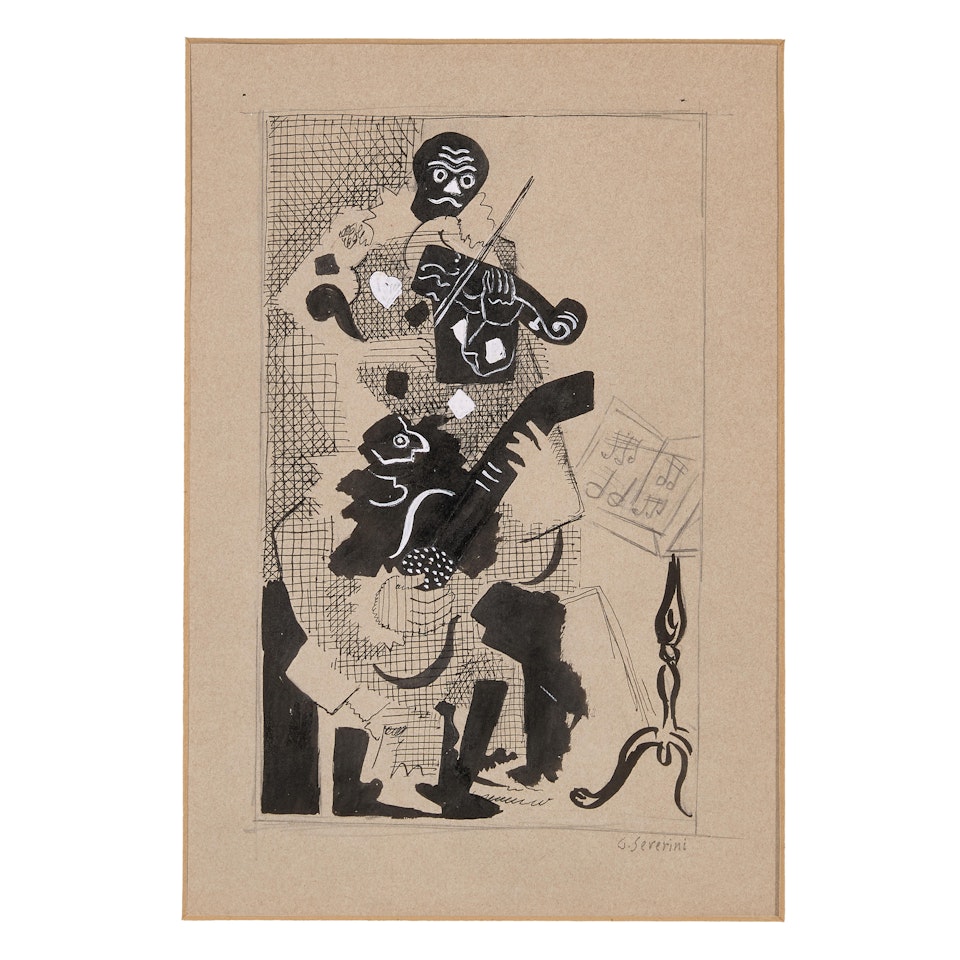 Pulcinella and Arlecchino by Gino Severini