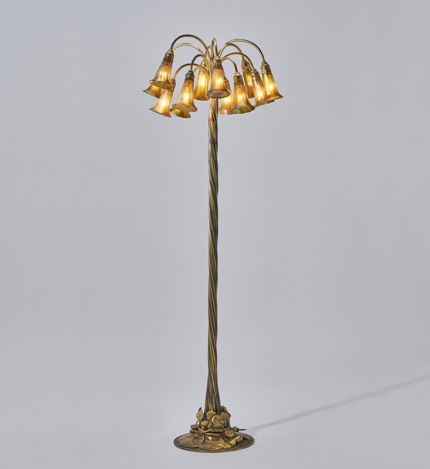 Twelve-Light "Lily" Floor Lamp by Tiffany Studios