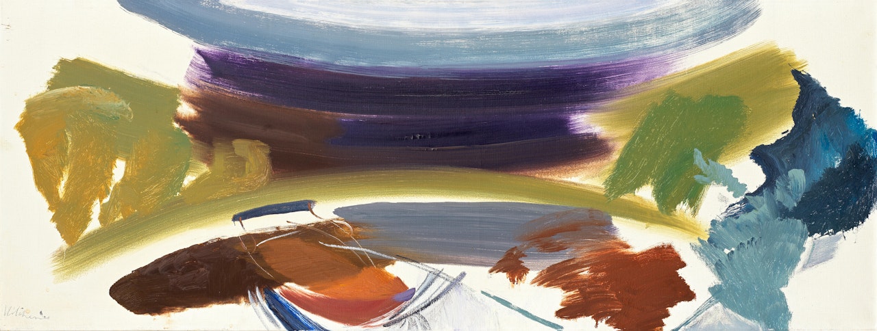 A Boat, Water and Dark Distance by Ivon Hitchens