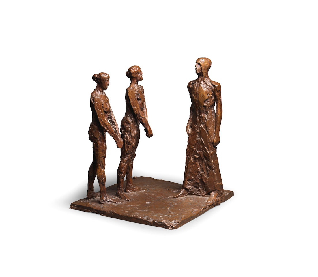 Standing Group Maquette by Elisabeth Frink