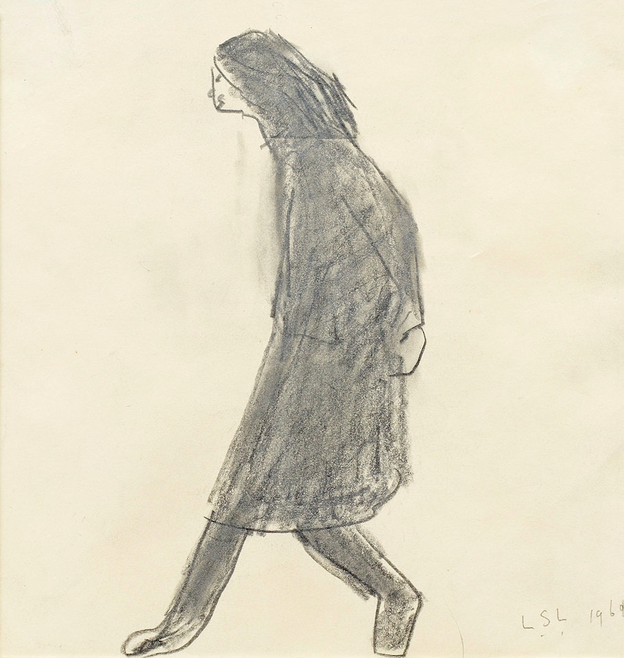 Study for a Girl Walking by Laurence Stephen Lowry
