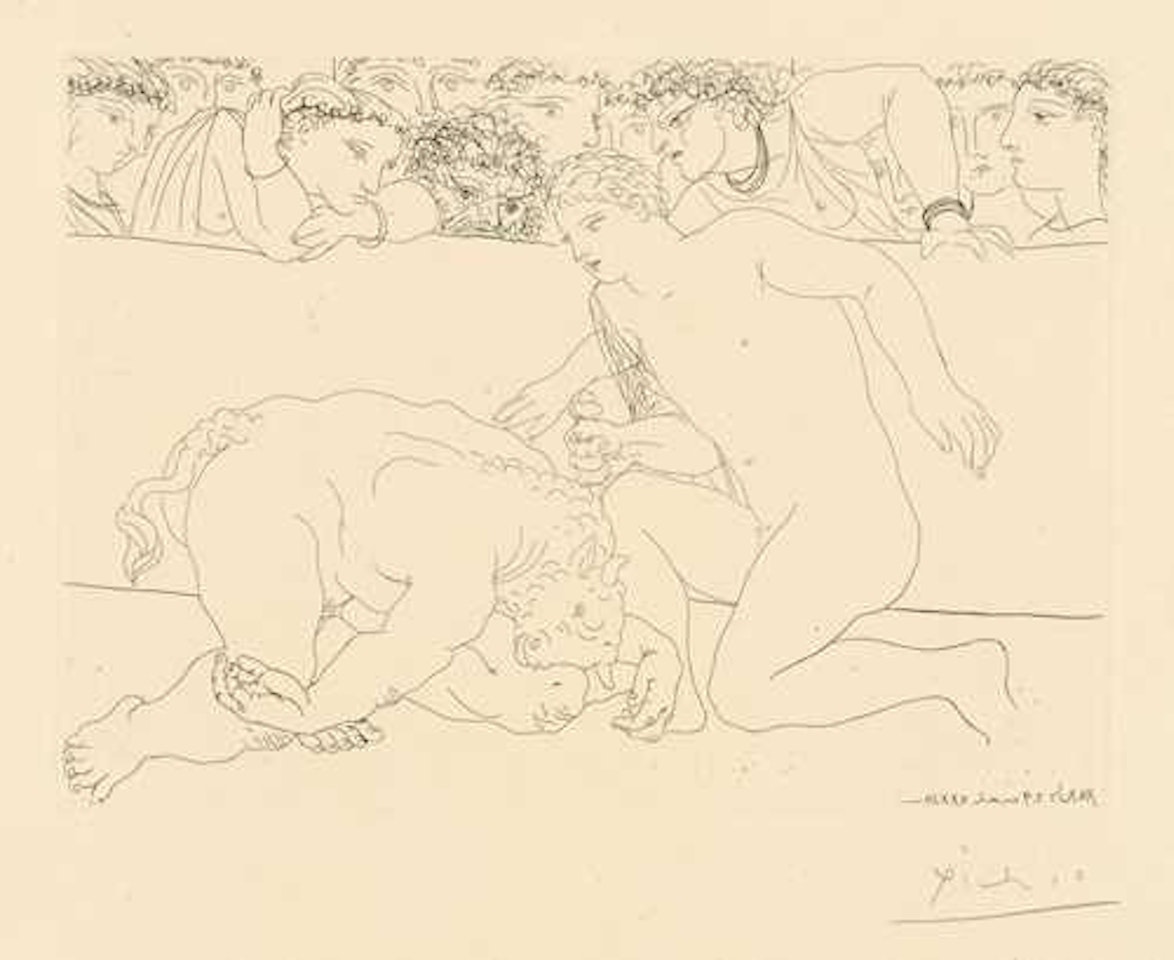 Minotaure vaincu by Pablo Picasso