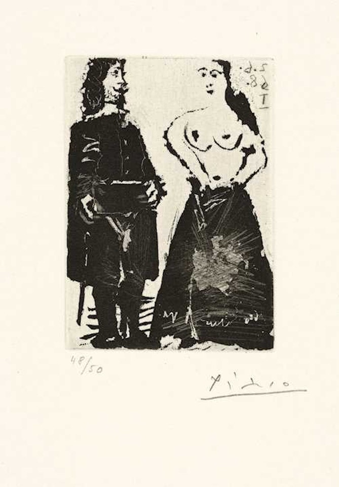 Gentilhomme et Maja by Pablo Picasso